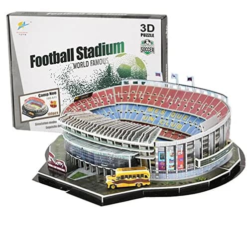 ISFIBA Camp Nou Stadium 3D Puzzle 37.8cm x 39.6cm (14.9" x 15.6") | Educational STEM Toy for Ages 12+ thumbnail 3