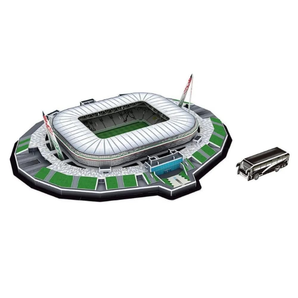 ISFIBA Classic Football Stadium Puzzle, Allianz Arena 3D Paper Model Building Kit | 28.2 cm x 39.4 cm (11.1" x 15.5") — Arena Juv
