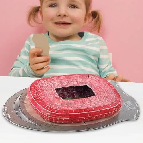 ISFIBA Classic Football Stadium Puzzle, Allianz Arena 3D Paper Model Building Kit | 28.2 cm x 39.4 cm (11.1" x 15.5") thumbnail 4