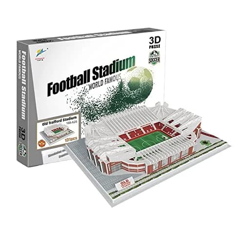 ISFIBA Classic Football Stadium Puzzle 3D Model, Old Trafford | Soccer Stadium Souvenir Gift thumbnail 3