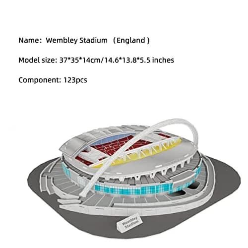 ISFIBA Classic Football Stadium Puzzle Wembley Stadium 35.56cm (14 inches) | Educational STEM Learning Toy thumbnail 2