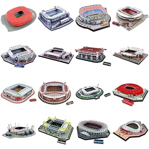 ISFIBA Classic Football Stadium Puzzle 13.4 x 16.7 inches | 3D Paper Model Building Kit thumbnail 4