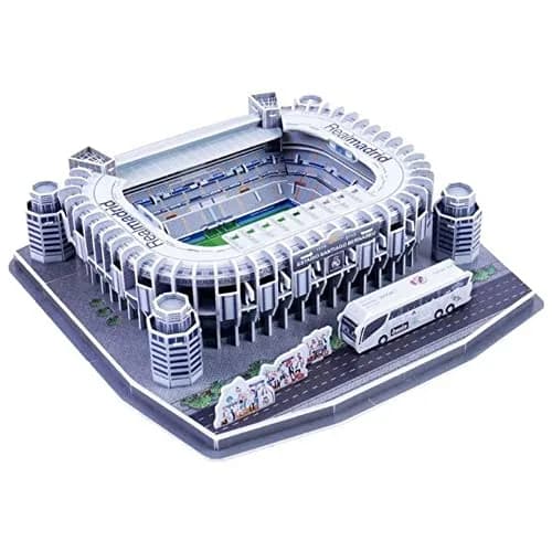 ISFIBA Classic Football Stadium Puzzle 3D Model Santiago Bernabeu | Soccer Stadium Souvenir thumbnail 1