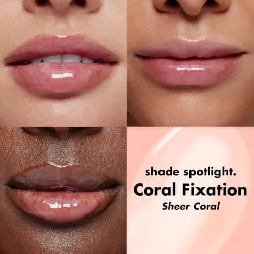 e.l.f. Glow Reviver Lip Oil, Coral Fixation | Nourishing Tinted Lip Oil with Jojoba Oil, 7.6ml (0.25 Fl Oz) thumbnail 3