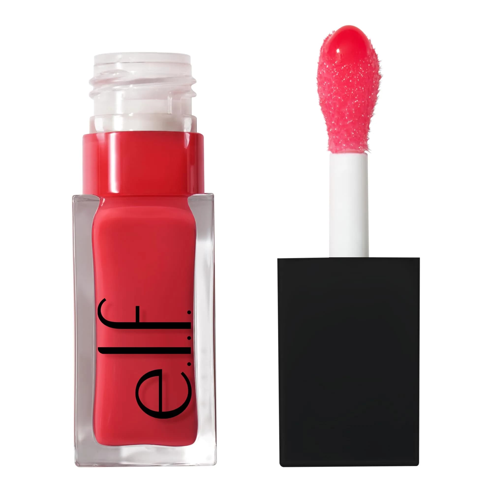 e.l.f. Glow Reviver Lip Oil, Tinted, Hydrating & Non-Sticky, Red Delicious | Sheer, High-Gloss Lip Nourishment