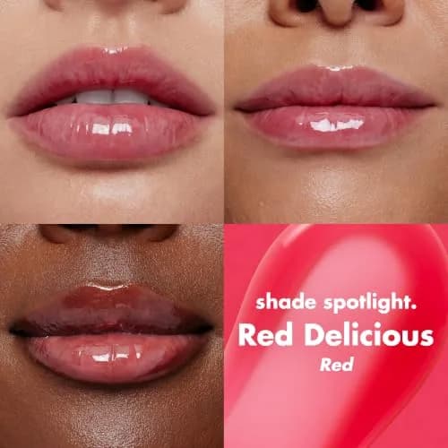 e.l.f. Glow Reviver Lip Oil, Tinted, Hydrating & Non-Sticky, Red Delicious | Sheer, High-Gloss Lip Nourishment thumbnail 3