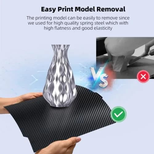 IdeaFormer-3D PEO PET Build Plate 257x257mm | Flexible Spring Steel Bed for Bambu Labs thumbnail 4