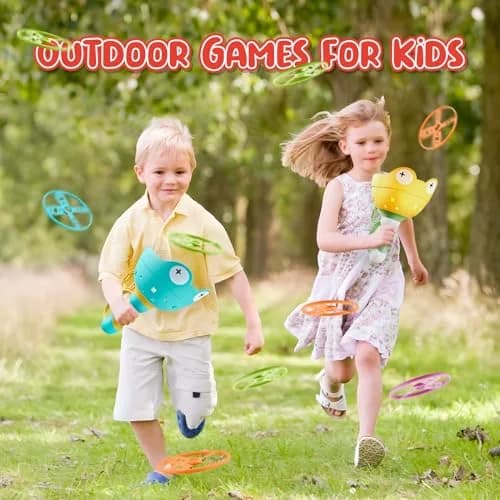 pamexin Outside Toys for Kids Ages 4-8 | Manual Catching Game with 24 Discs thumbnail 2
