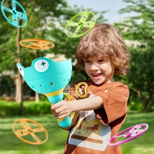 pamexin Outside Toys for Kids Ages 4-8 | Manual Catching Game with 24 Discs thumbnail 3