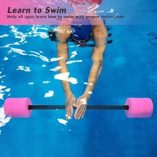 Hikeen Aquatic Exercise Dumbbells Pink Long Barbell | Water Resistance Workout Equipment thumbnail 3