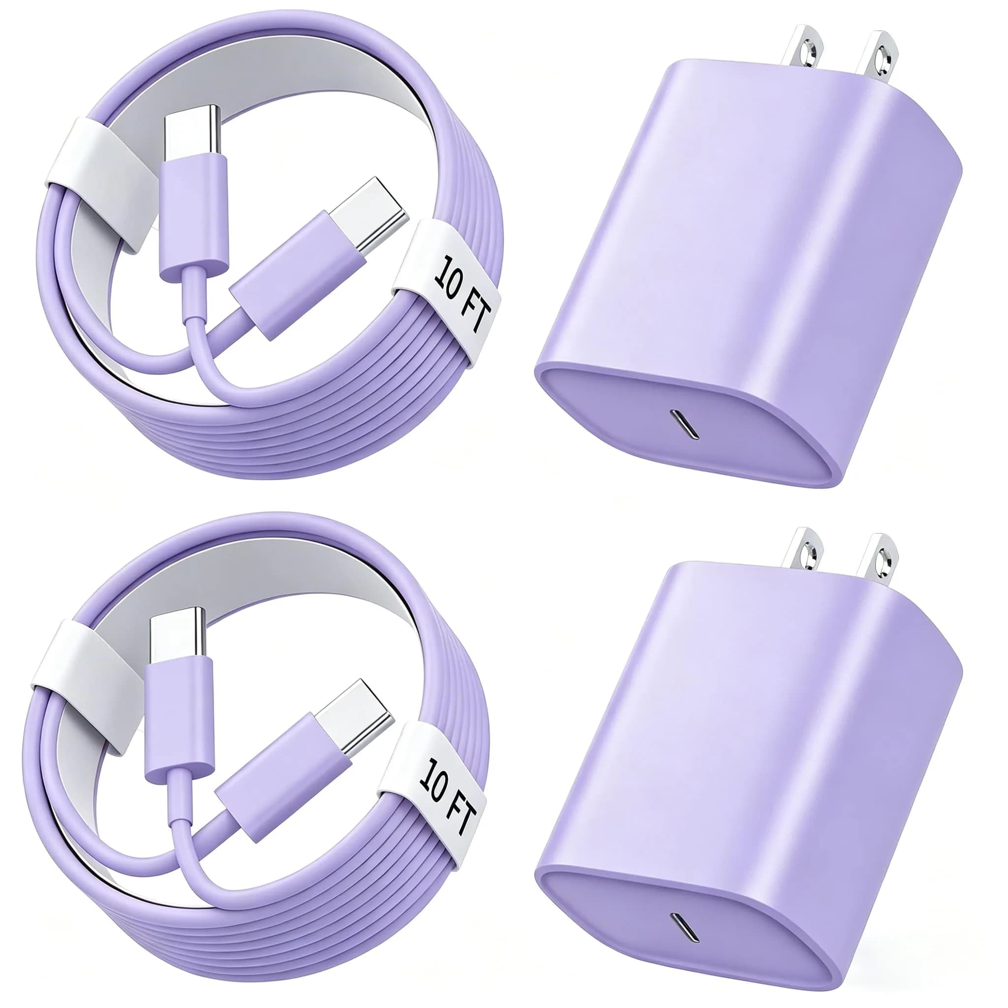 Ubearkk Phone 17/16/15 Charger Fast Charging 10FT USB C Cord & 20W Block | 4.60⭐ 9108 Reviews