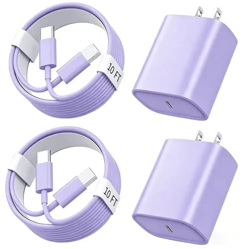 Ubearkk Phone 17/16/15 Charger Fast Charging 10FT USB C Cord & 20W Block | 4.60⭐ 9108 Reviews thumbnail 1