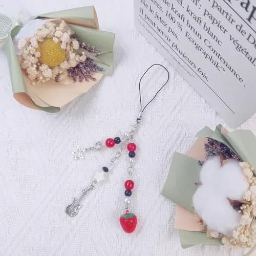 cioatu Phone Charm Strawberry Butterfly Star | Y2K Aesthetic Accessory thumbnail 2
