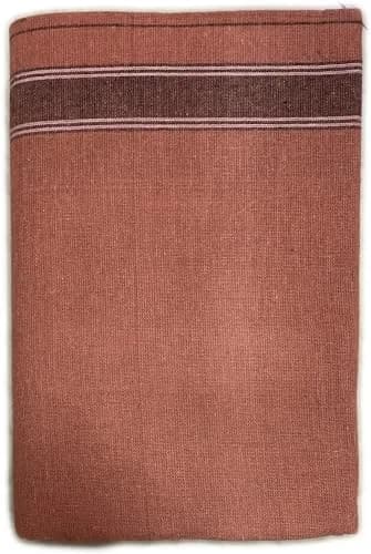 PRAKASAM COTTON Men's Thalathi Border Dhoti 1.27 x 1.95 m (4.16 x 6.4 ft) | Pure Cotton for Indian Occasions thumbnail 4