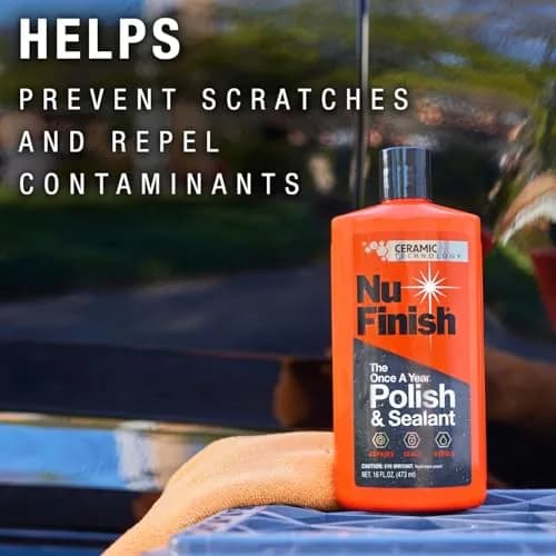 Nu Finish Once A Year Polish and Sealant 473ml (16 oz) | Professional Car Polish & Sealant for Long-Lasting Shine thumbnail 8