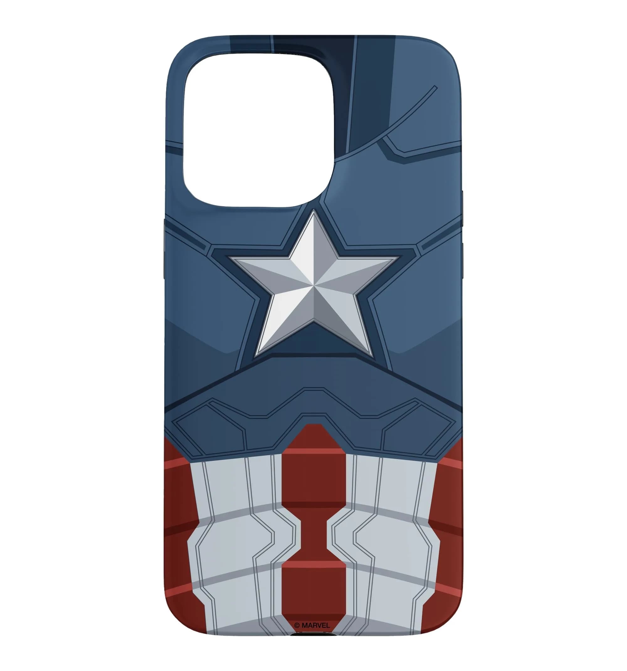 Marvel Captain America Steve Rogers Uniform Case for iPhone 15 Pro Max | Superhero Design & Shock-Resistant