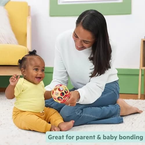 Bright Starts Disney Winnie the Pooh Oball Rattle | BPA-Free, Easy-Grasp, 4-Inch Infant Toy thumbnail 6