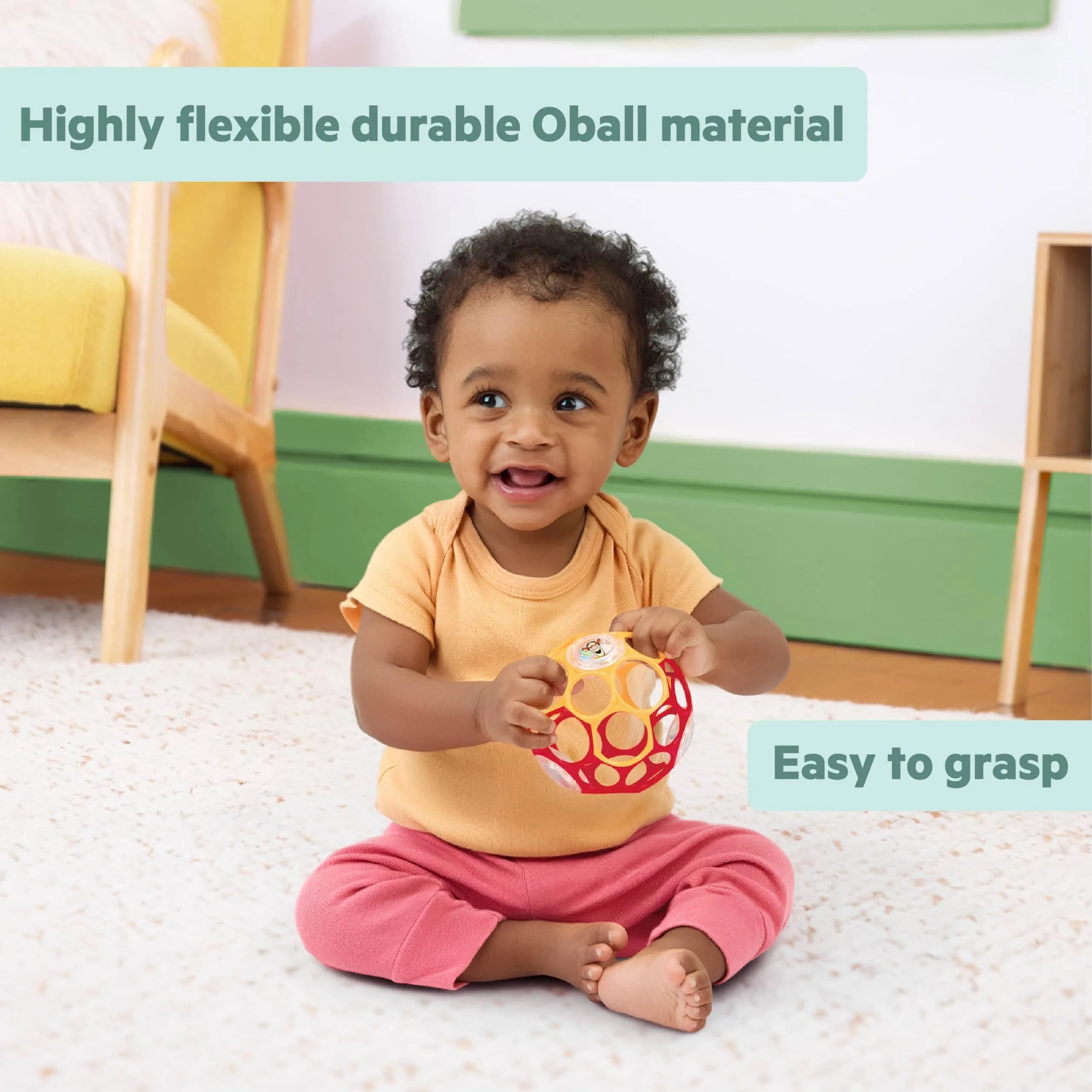 Bright Starts Winnie the Pooh Oball Rattle Toy, Infant Newborn and Up, 10.2cm (4 Inches) - view 5