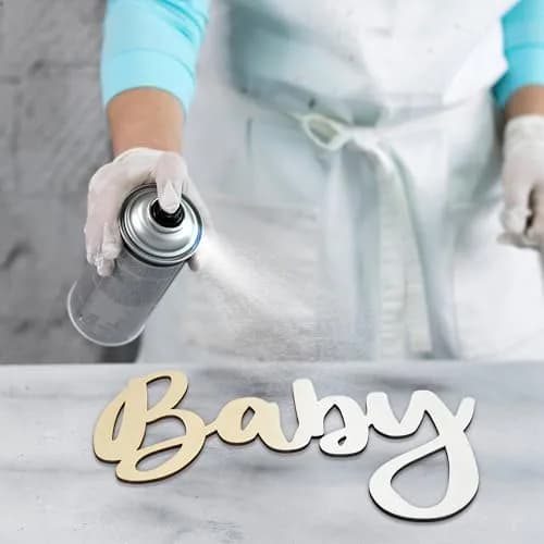 JTRF Oh Baby Sign Wood Color | Perfect for Baby Showers, Gender Reveal, 1st Birthday, Photo Backdrops thumbnail 3
