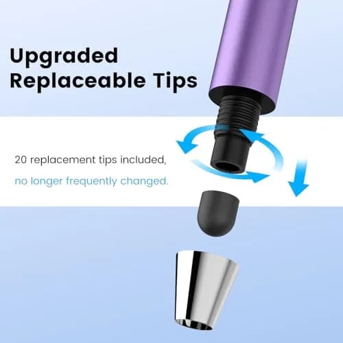 MEKO 10 Pack Thin Stylus Pens with 20 Replacement Tips | Universal Capacitive Stylus for Touchscreens thumbnail 5