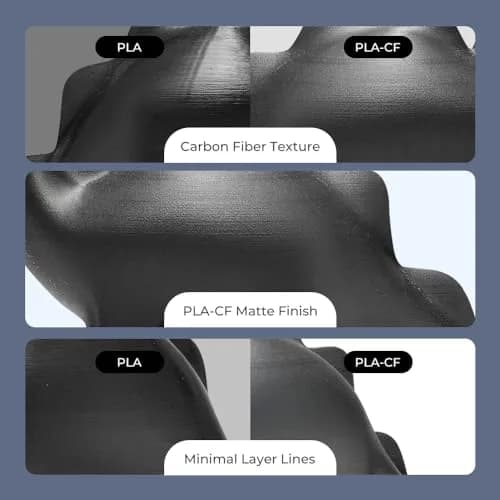 Creality Hyper PLA-CF 1.75mm Filament for 3D Printing | High-Strength Carbon Fiber Finish thumbnail 2