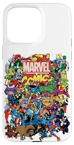 Marvel iPhone 15 Pro Max Marvel Comics Group Shot Case | Heavy Duty Protection thumbnail 1