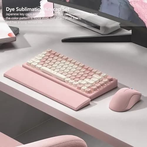 Womier Pink Cute MOA Keycaps Set - 143 Keys | Dye-Sublimation PBT Custom Keyboard Caps thumbnail 3
