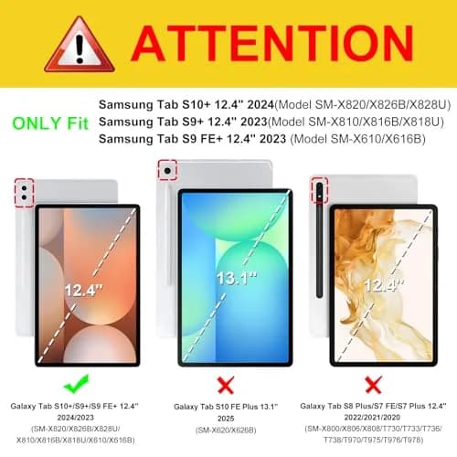 FINTIE Case for Samsung Galaxy Tab S10 Plus/S9 FE Plus 12.4'' | Multi-Angle & Card Holder thumbnail 2