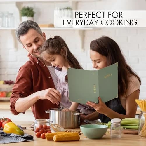 ZICOTO Recipe Binder with Waterproof Cloth Cover & Plastic Sleeves | Organize Family Recipes in Style thumbnail 5