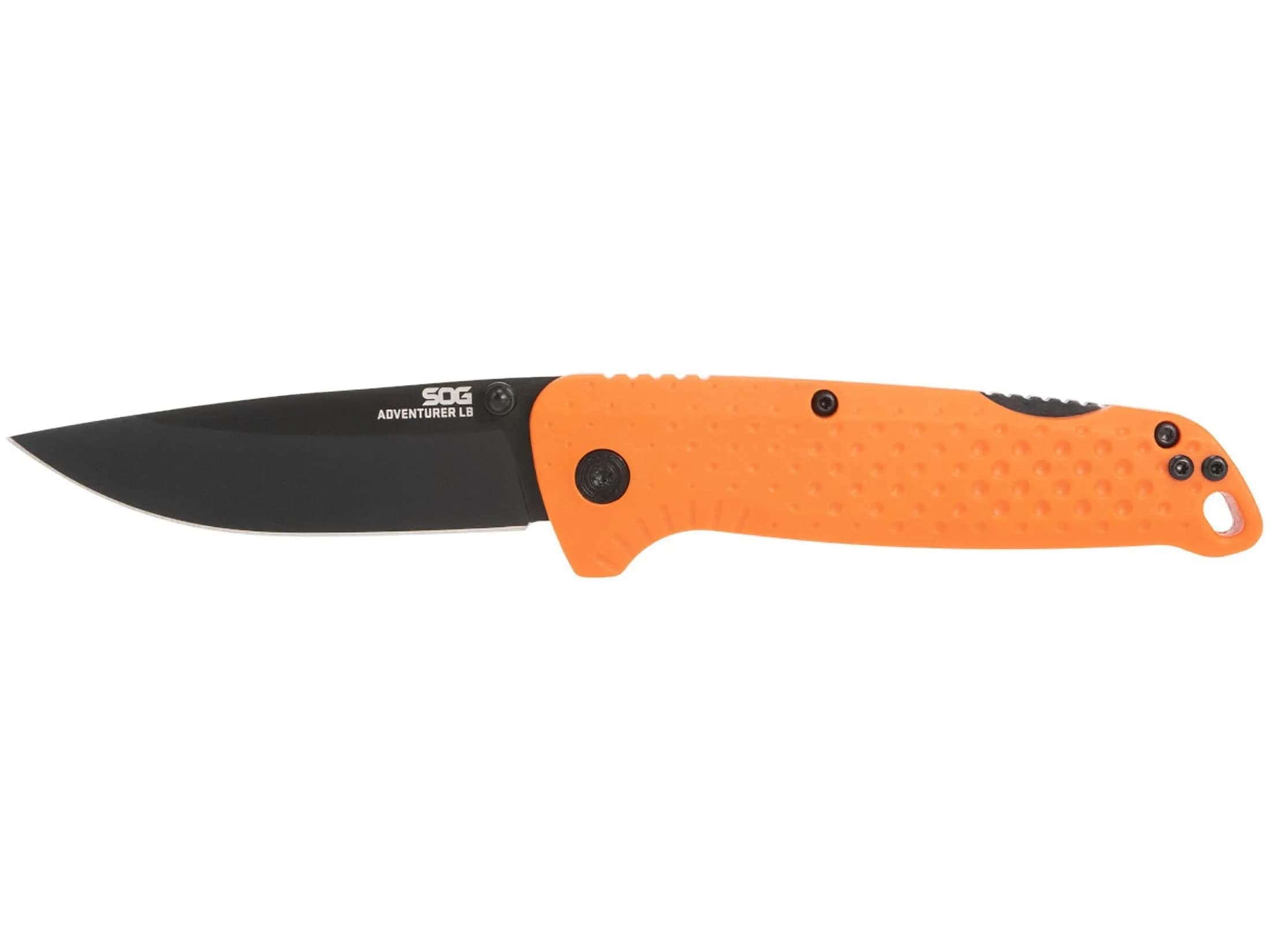 SOG Adventurer LB 3" Folding Knife | CRYO 5CR15MOV Steel | GRN Handle | Lock-Back, Blaze Orange/Black — Blaze Orange/Black