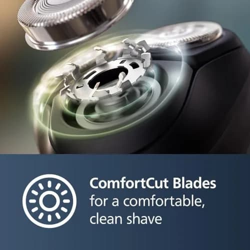 Philips Norelco 3900 Series Electric Shaver Storm Blue | Wet & Dry, Self-Sharpening Blades, 60 Min Battery thumbnail 6
