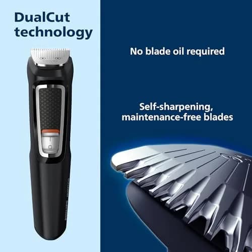 Norelco Philips MultiGroom 3000 Beard Trimmer Kit 13-Piece Set | 60 Min Run Time, Washable Blades thumbnail 5