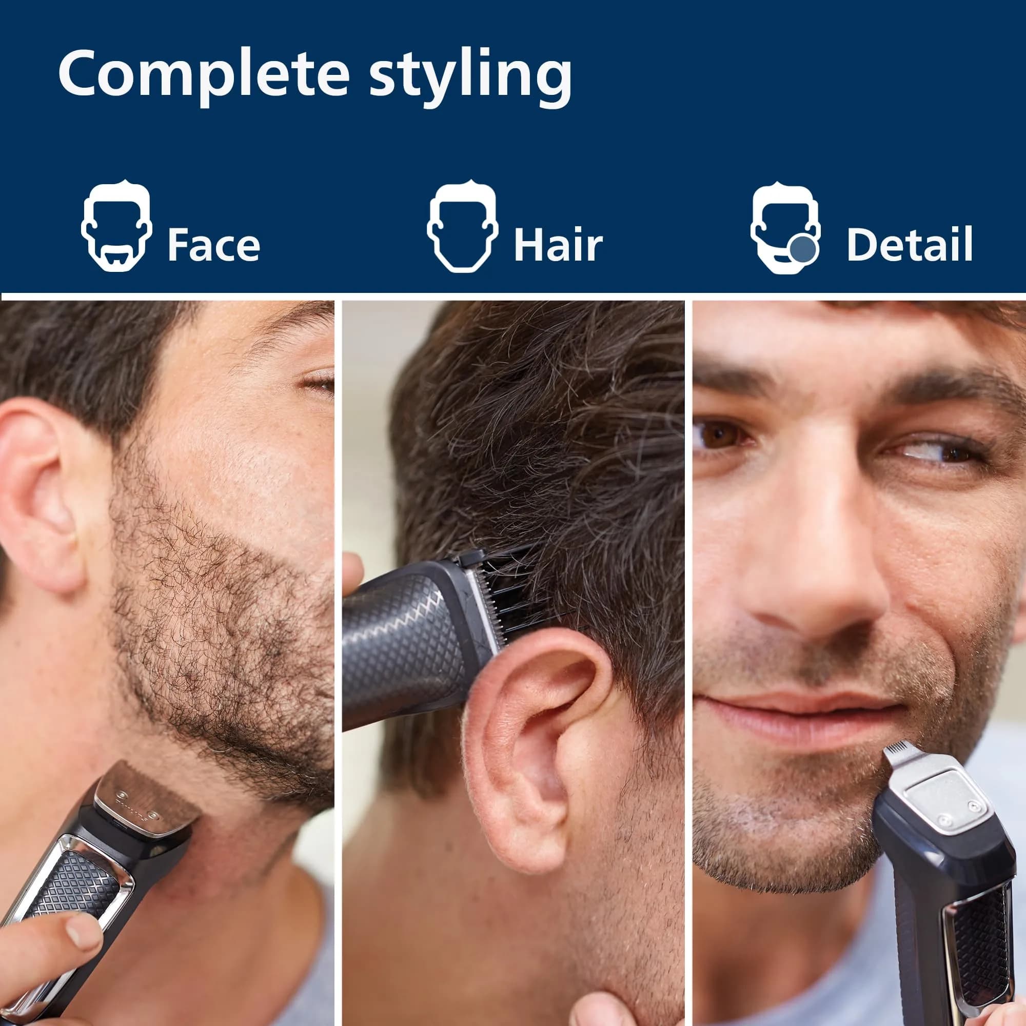 Norelco Philips MultiGroom 3000 Beard Trimmer Kit 13-Piece Set | 60 Min Run Time, Washable Blades - view 3