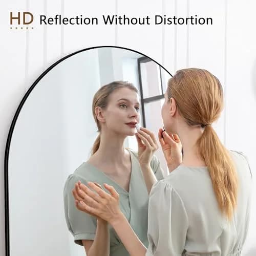 Dolonm 64x21 Inch Arch Full Length Mirror | Aluminum Alloy Frame, Large Free-Standing or Wall-Hanging thumbnail 7