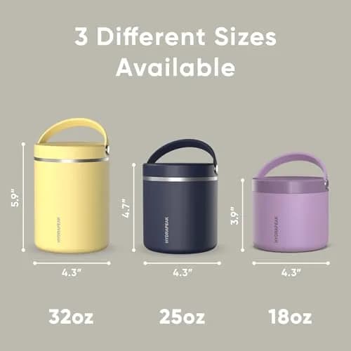 Hydrapeak 25oz Stainless Steel Vacuum Insulated Food Jar | 710ml (25 fl oz) Wide Mouth Leak-Proof Soup Container for Hot & Cold Food thumbnail 5
