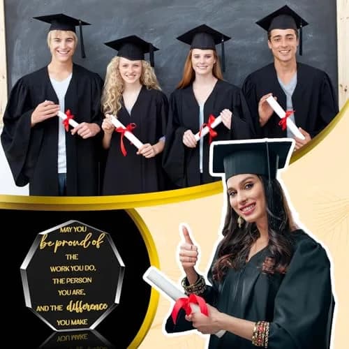 Huquary Acrylic Appreciation Trophies - 24 Pcs Motivational Awards | 6 cm (2.36 in) Diameter thumbnail 4