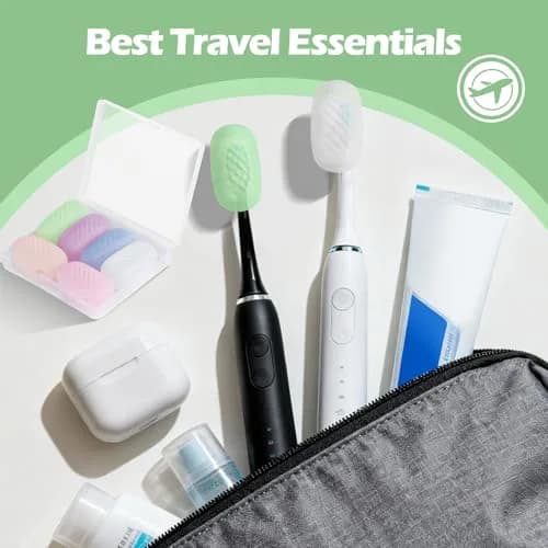Lapfoon 6 Pack Toothbrush Covers, Silicone Tooth Brush Cover Cap | Family Pack & Travel Friendly thumbnail 6