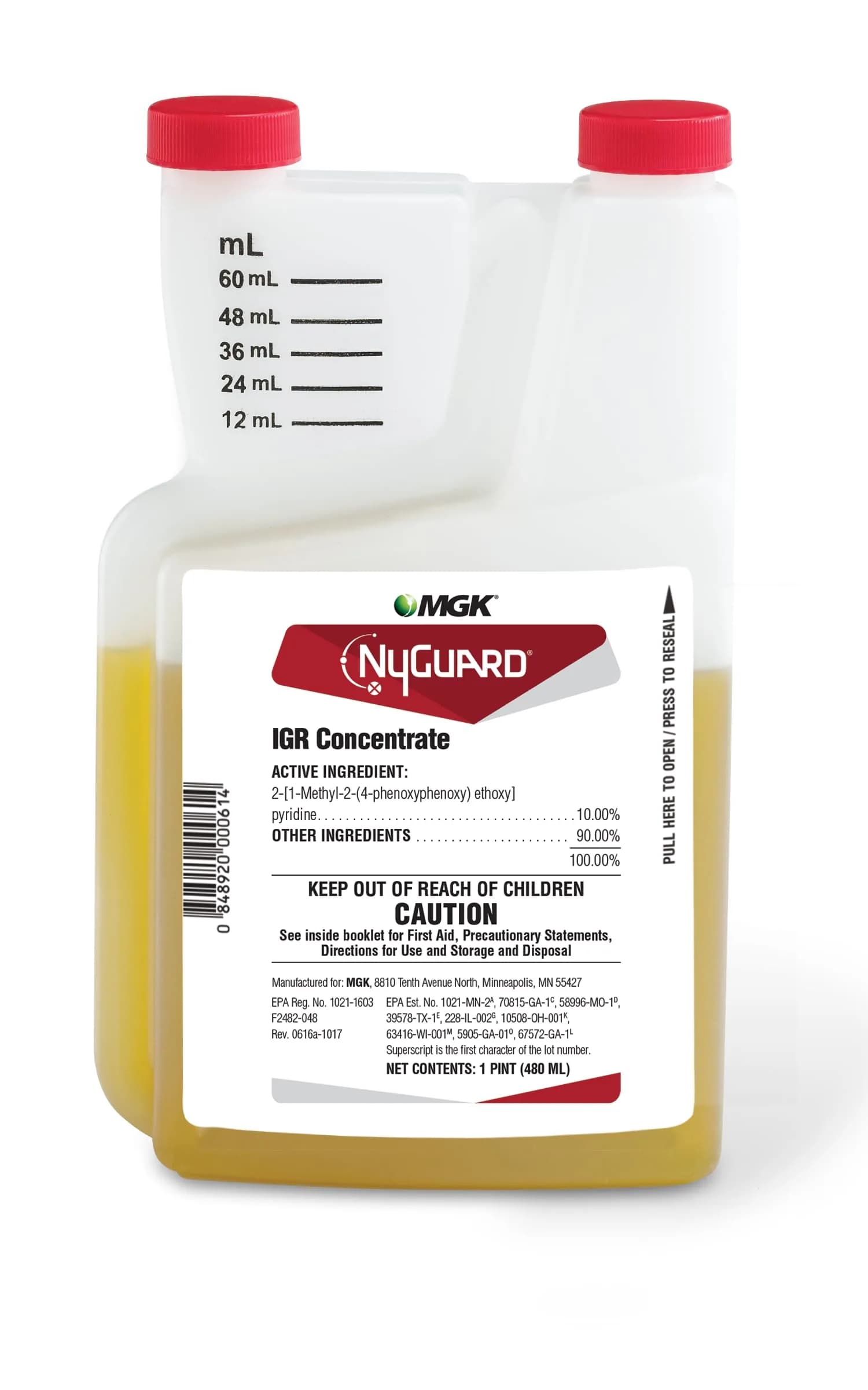 MGK NyGuard IGR Concentrate Insect Growth Regulator 480ml (16.2 Fl Oz) | EPA Registered Pesticide for 50+ Pests - main product image