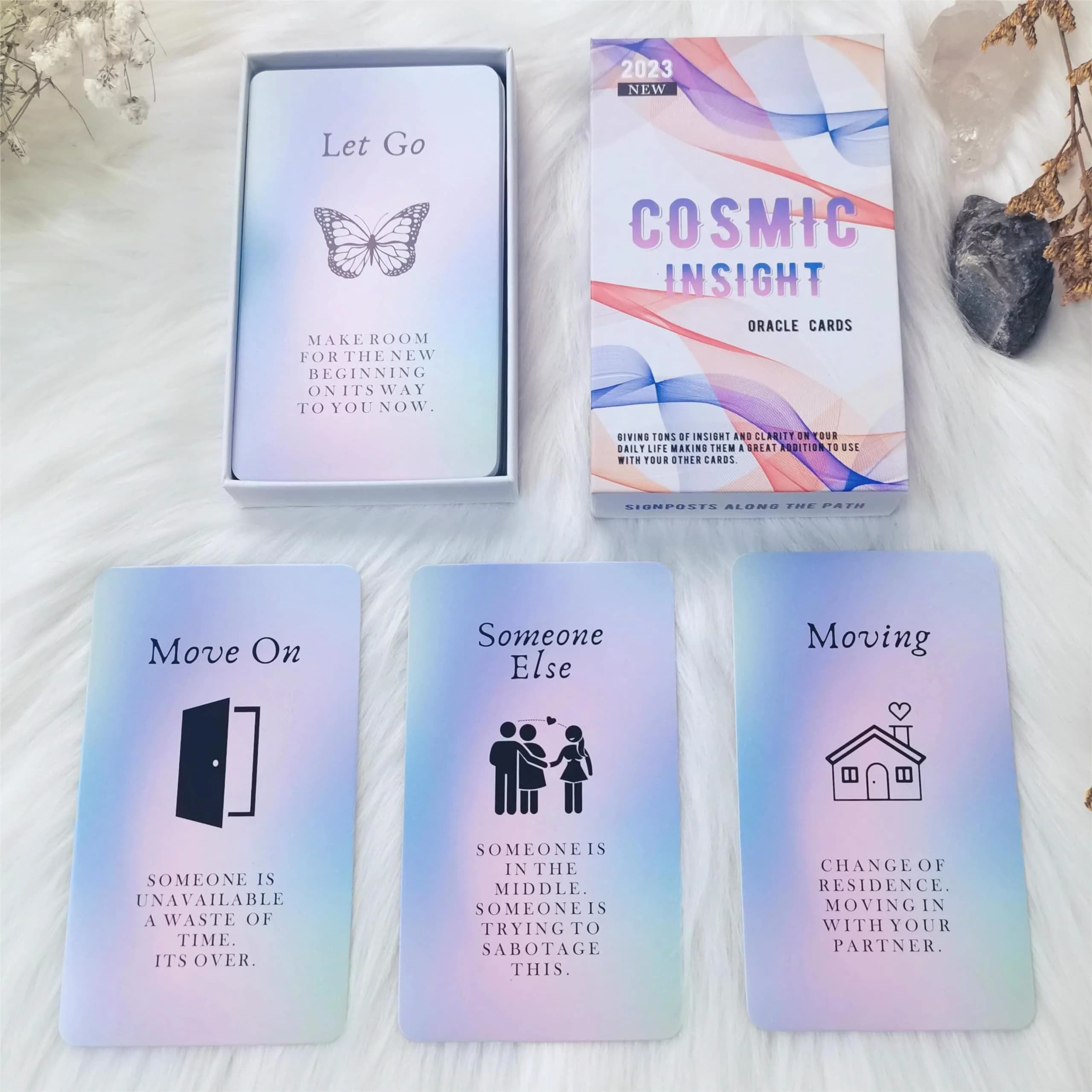 Han Yu Bowen Love Oracle Cards 40 Message Cards Set | Love & Relationships Guidance (70-120 chars)