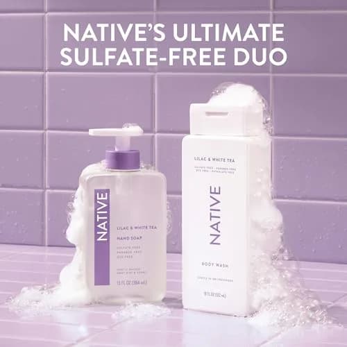 Native Clean Body Wash Lilac & White Tea 1065ml (36 Fl Oz) | Gentle pH-Balanced Formula for Sensitive Skin thumbnail 8