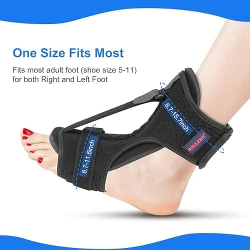 soulern Plantar Fasciitis Night Splint 2 Pack | Adjustable Dorsal Foot Orthotic for Heel Pain Relief thumbnail 5