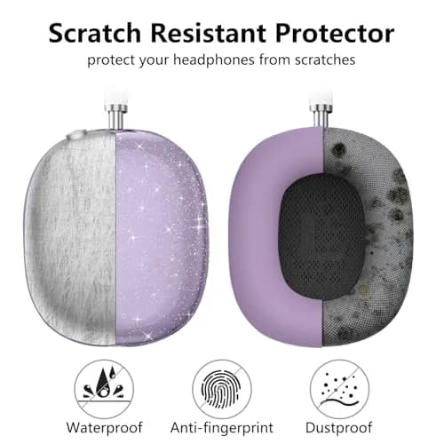Aiaabq AirPods Max Case Cover | Anti-Scratch Silicone & TPU, Clear, Skin Scratch Proof, 3-in-1 for AirPods Max thumbnail 4