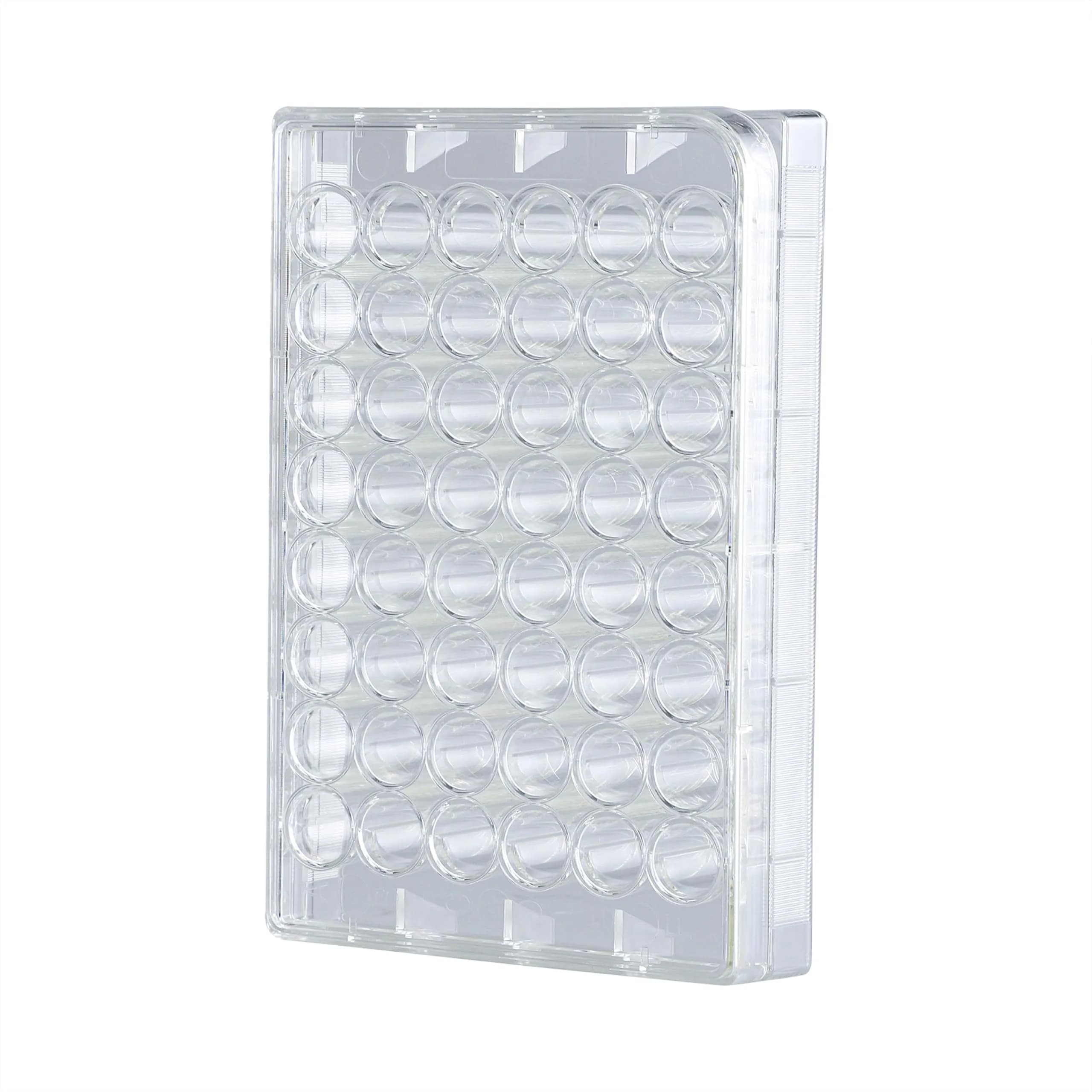 4E's USA 48 Well Cell Culture Plate with Lid | Tissue Culture Treated, Sterile, High Clarity (70-120 chars)