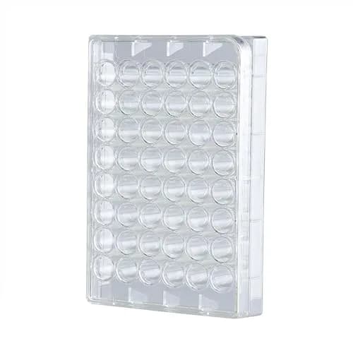 4E's USA 48 Well Cell Culture Plate with Lid | Tissue Culture Treated, Sterile, High Clarity (70-120 chars) thumbnail 1