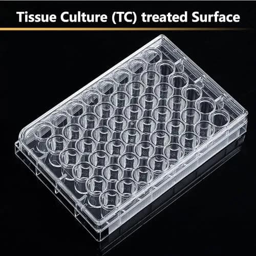 4E's USA 48 Well Cell Culture Plate with Lid | Tissue Culture Treated, Sterile, High Clarity (70-120 chars) thumbnail 5