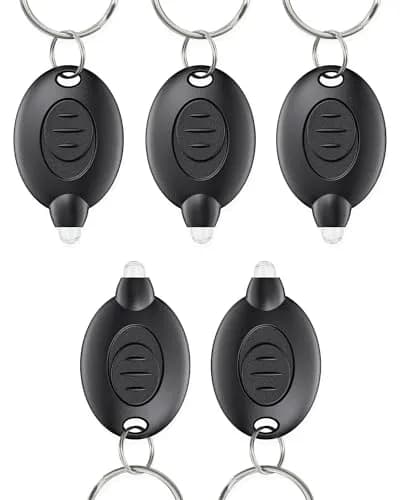 Uniclife 5 Pack LED Keychain Flashlight | Ultra-Bright 12 Lumens, Portable & Durable thumbnail 1