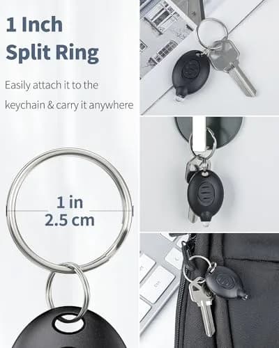 Uniclife 5 Pack LED Keychain Flashlight | Ultra-Bright 12 Lumens, Portable & Durable thumbnail 5