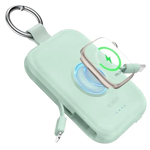RORRY CharmGo Portable Charger 5000mAh | Compact Power Bank with Wireless Charging thumbnail 1