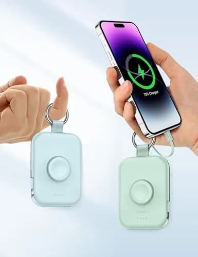 RORRY CharmGo Portable Charger 5000mAh | Compact Power Bank with Wireless Charging thumbnail 6
