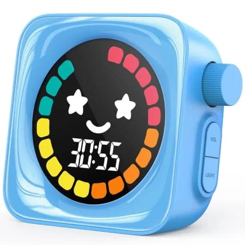 HAUKINIX Visual Timer for Kids ADHD 99-Mins Digital Countdown Stopwatch Timer Blue | 8.6cm (3.4in) x 7.8cm (3.1in) x 4.3cm (1.7in) thumbnail 1